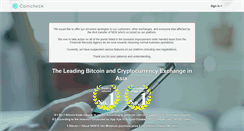 Desktop Screenshot of coincheck.com